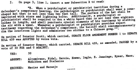 Text of Amendment from Senate Journal