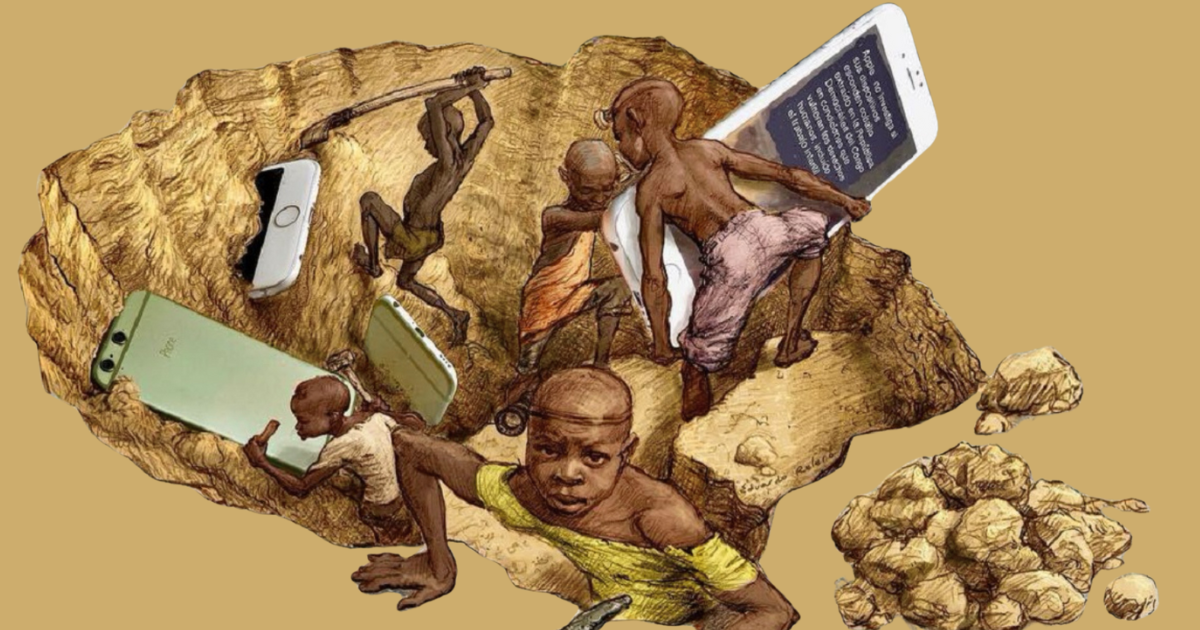 Image of children mining in Democratic Republic of Congo.