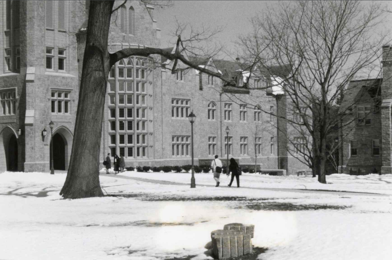 UConn Law Library in Winter