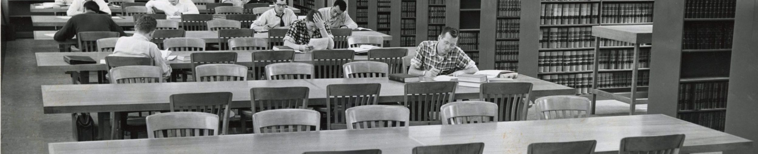 Law Library view 2 Woodland Street circa 1930s